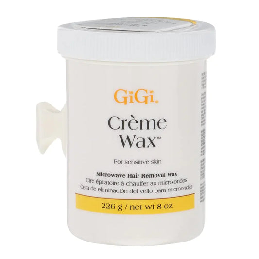 GiGi Crème Wax for Sensitive Skin - Microwave Hair Removal Wax, 8 Ounces Creme Wax