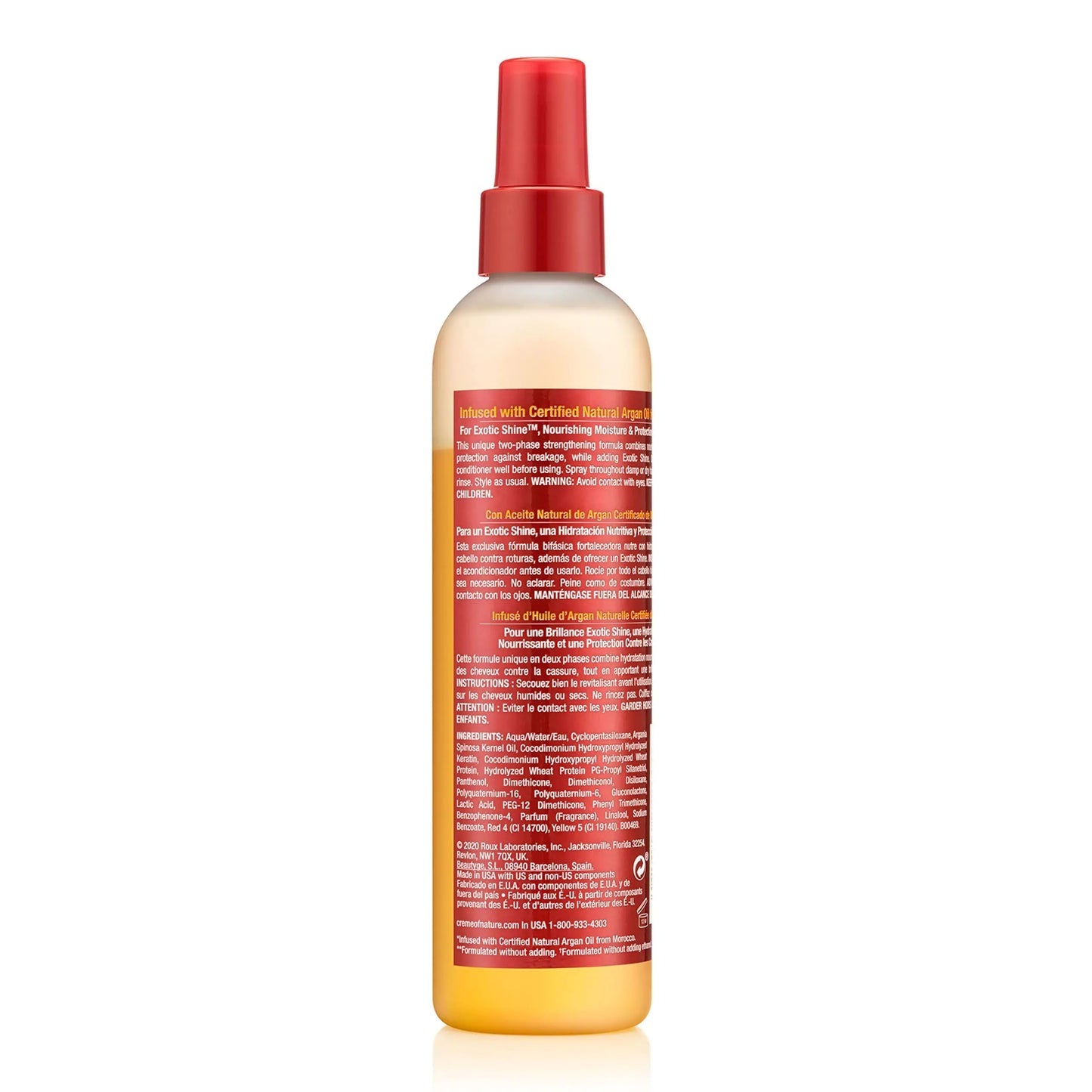 Creme of Nature, Argan Oil Leave In Conditioner, Detangling and Conditioning Formula for Normal Hair 8.45 Fl Oz 8.4 Fl Oz (Pack of 1)