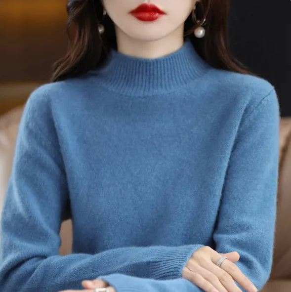 Autumn/Winter Half-High Collar Sweater